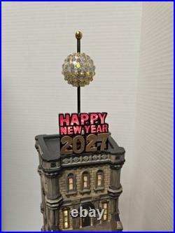 Dept 56 THE TIMES TOWER New Year Ball Drop Christmas in The City COMPLETE, WORKS