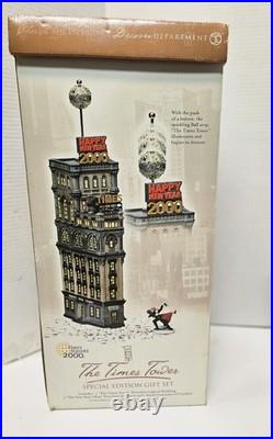 Dept 56 THE TIMES TOWER New Year Ball Drop Christmas in The City COMPLETE, WORKS