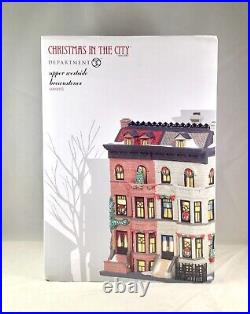 Dept 56 UPPER WESTSIDE BROWNSTONES + BABY'S FIRST SHOPPING TRIP CIC D56 NYC New