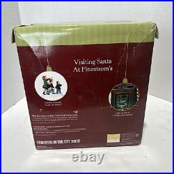 Dept 56 Visiting Santa At Finestrom's Christmas in the City Brand New In Box