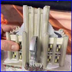 Dept 56 WDFS Radio Christmas In The City Village Accessories Set of 2. Nice