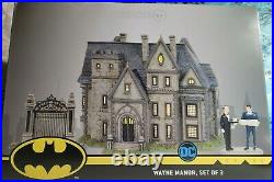 Dept 56 Wayne Manor set of 3 DC Comics Dickens Village Christmas in the City CIC