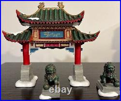 Dept 56 Welcome to Chinatown set of 3 #807253 Christmas in the City Excellent