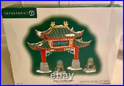 Dept 56 Welcome to Chinatown set of 3 #807253 Christmas in the City Pristine