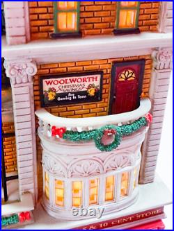 Dept 56 Woolworths Christmas in the City Series Village Collection With Box Dept 56 Woolworths Christmas in the City Series Village Collection With Box