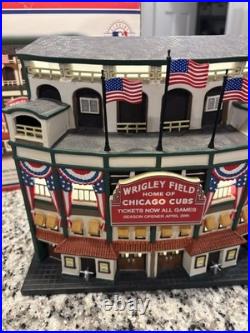 Dept 56 Wrigley Field Chicago Cubs 2001 Christmas in the City With Box