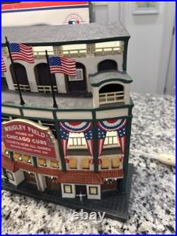 Dept 56 Wrigley Field Chicago Cubs 2001 Christmas in the City With Box