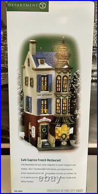 Dept 56 christmas in the city Cafe Caprice CIC Restaurant New in Package Retired