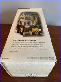 Dept 56 christmas in the city Cafe Caprice CIC Restaurant New in Package Retired