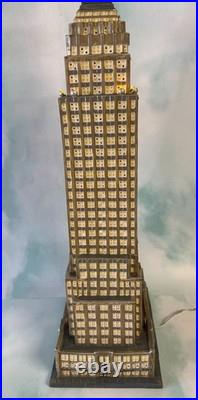 Dept 56 -empire State Building 59207 Rare Christmas In The City See Notes