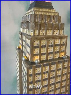 Dept 56 -empire State Building 59207 Rare Christmas In The City See Notes