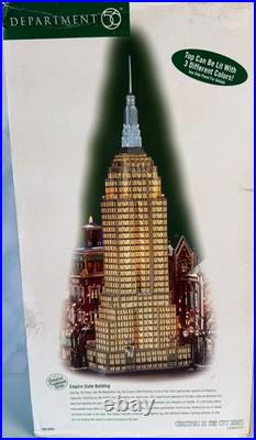 Dept 56 -empire State Building 59207 Rare Christmas In The City See Notes