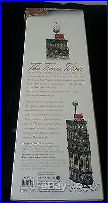 Dept, Department 56 CiC The Times Tower, NIB, Signed RARE