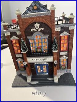 Dept Department 56 Precinct 25 Police Station #58941 Light Stuck Inside