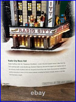 EUC Department 56 Christmas in the City Radio City Music Hall with Box, Works