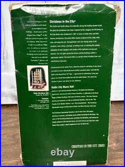 EUC Department 56 Christmas in the City Radio City Music Hall with Box, Works