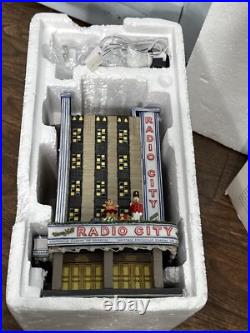 EUC Department 56 Christmas in the City Radio City Music Hall with Box, Works
