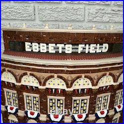 Ebbets Field Dept 56 Christmas In The City Brooklyn Dodgers Retired No Flag