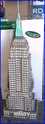 Empire State Building DEPARTMENT 56 #59207 LARGE CERAMIC ALL LIGHTS WORK