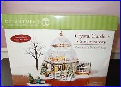 Gorgeous DEPT. 56 Christmas in the City CRYSTAL GARDENS CONSERVATORY Greenhouse