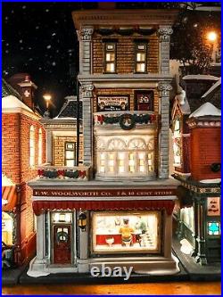 HTF Dept 56 Woolworth's Christmas in the City Excellent Condition 3-Person