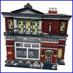 Harley Davidson Dept 56 City Dealership 59202 Christmas in the City 2002