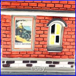 Harley Davidson Dept 56 City Dealership 59202 Christmas in the City 2002