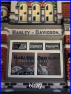 Harley Davidson Dept 56 City Dealership 59202 Christmas in the City 2002