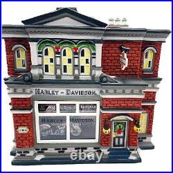 Harley Davidson Dept 56 City Dealership 59202 Christmas in the City 2002