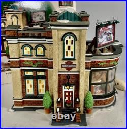 Harley Davidson Village Dept 56 Christmas In The City 2004 Vintage
