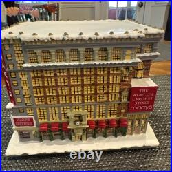 Hawthorne Village MACY'S Christmas In New York Collection With Santa HTF Rare