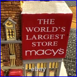 Hawthorne Village MACY'S Christmas In New York Collection With Santa HTF Rare