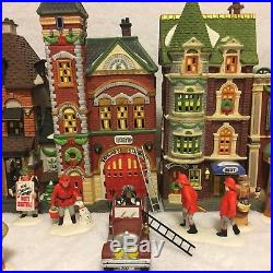 Heritage Village Collection Christmas in the City Series Dept 56 HUGE Large Lot