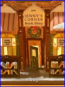 Jenny's Jennys Corner Book Shop Dept 56 Christmas in the City 58912 2000