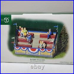 LOT of Department 56 Christmas in the City Series- 4 PCS- Bleachers- Working