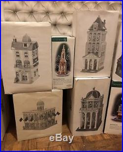 Large Lot 12 Heritage Village Collection Christmas In The City Series Buildings