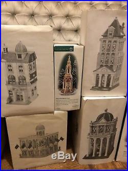 Large Lot 12 Heritage Village Collection Christmas In The City Series Buildings