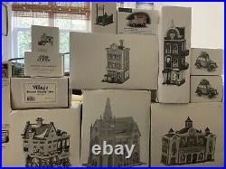 Lot Of 26 Piece Heritage Village Collection Department 56 Christmas In The City