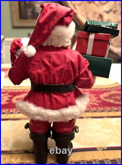 Marshall Fields Santa with Frango Mint's and Marshall Fields Gift Box, Rare
