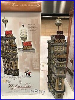 NEW! Department 56 -The Times Tower 2000 New York Special Edition #56.55510