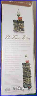 NEW! Department 56 -The Times Tower 2000 New York Special Edition #56.55510