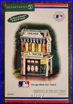NEW Dept 56 Christmas in the City Chicago White Sox Tavern MLB NEW #59232