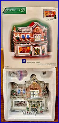 NIB Department 56 Christmas in the City HENSLY CADILLAC & BUICK