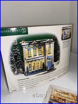 New Sealed Dept 56 5th Avenue Salon Christmas in the City Christmas Village 1999