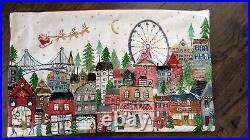 Pottery Barn Christmas In The City Lumbar Pillow Cover (No Insert)