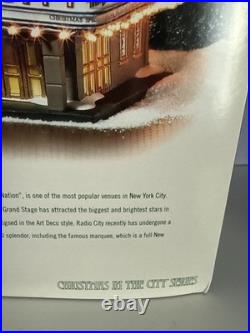 RARE Department 56 Christmas in the City Radio City Music Hall Hand Painted NEW