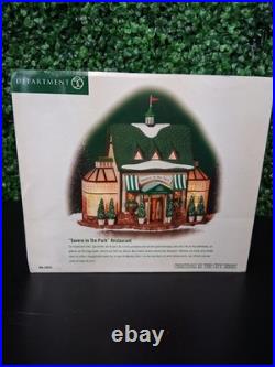 RARE! Dept 56 58928 Tavern In The Park Restaurant Bar Pub Christmas City Village