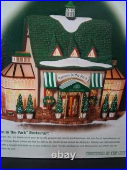 RARE! Dept 56 58928 Tavern In The Park Restaurant Bar Pub Christmas City Village