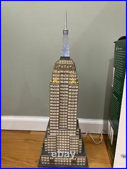 RARE Dept 56 Christmas in the City Village EMPIRE STATE BUILDING #59207