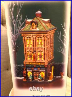 RARE Dept 56 HAVANA'S CIGAR SHOP 805534 Christmas In The City New In Box